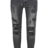 Men's Paneled Jeans Black