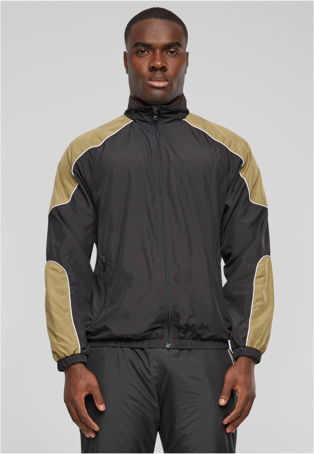 Men's Piped Track Jacket black
