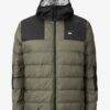 Men's Quilted Reversible Jacket Picture Scape Sorona® - Black and Green - Men