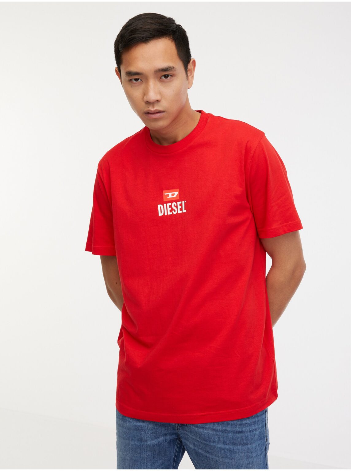 Men's Red T-Shirt Diesel T-Just - Men's