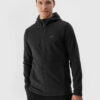 Men's Regular Hooded Fleece 4F - Black