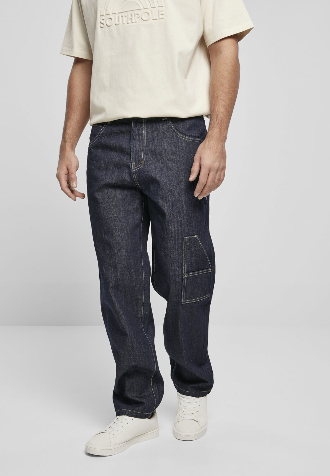 Men's Script jeans navy blue
