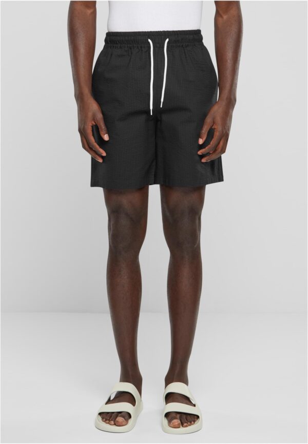 Men's Seersucker Shorts Black