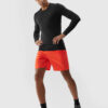 Men's Sports Shorts Made of 4F Recycled Materials - Orange