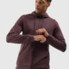 Men's Sports Zipped Hoodie 4F - Brown