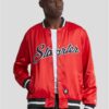 Men's Starter Jacket Satin College Red