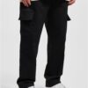 Men's Straight Cargopant Pants Black