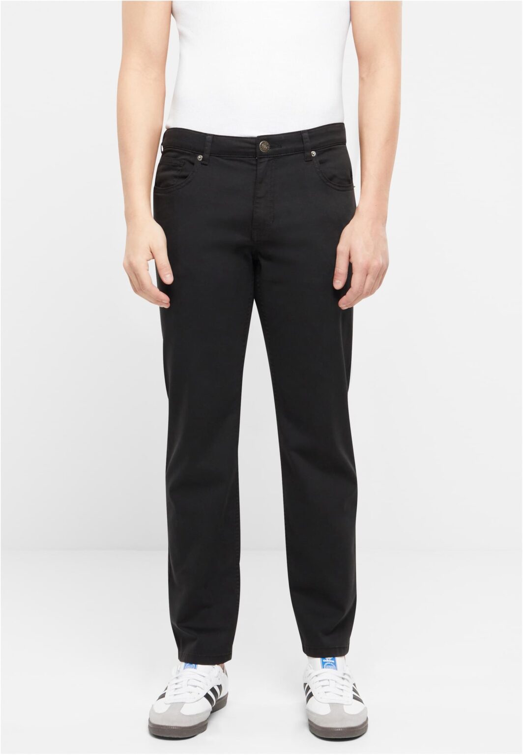 Men's Stretch Twill 5 Pocket black trousers