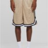 Men's Stripes Mesh Shorts - Unionbeige/Black/White