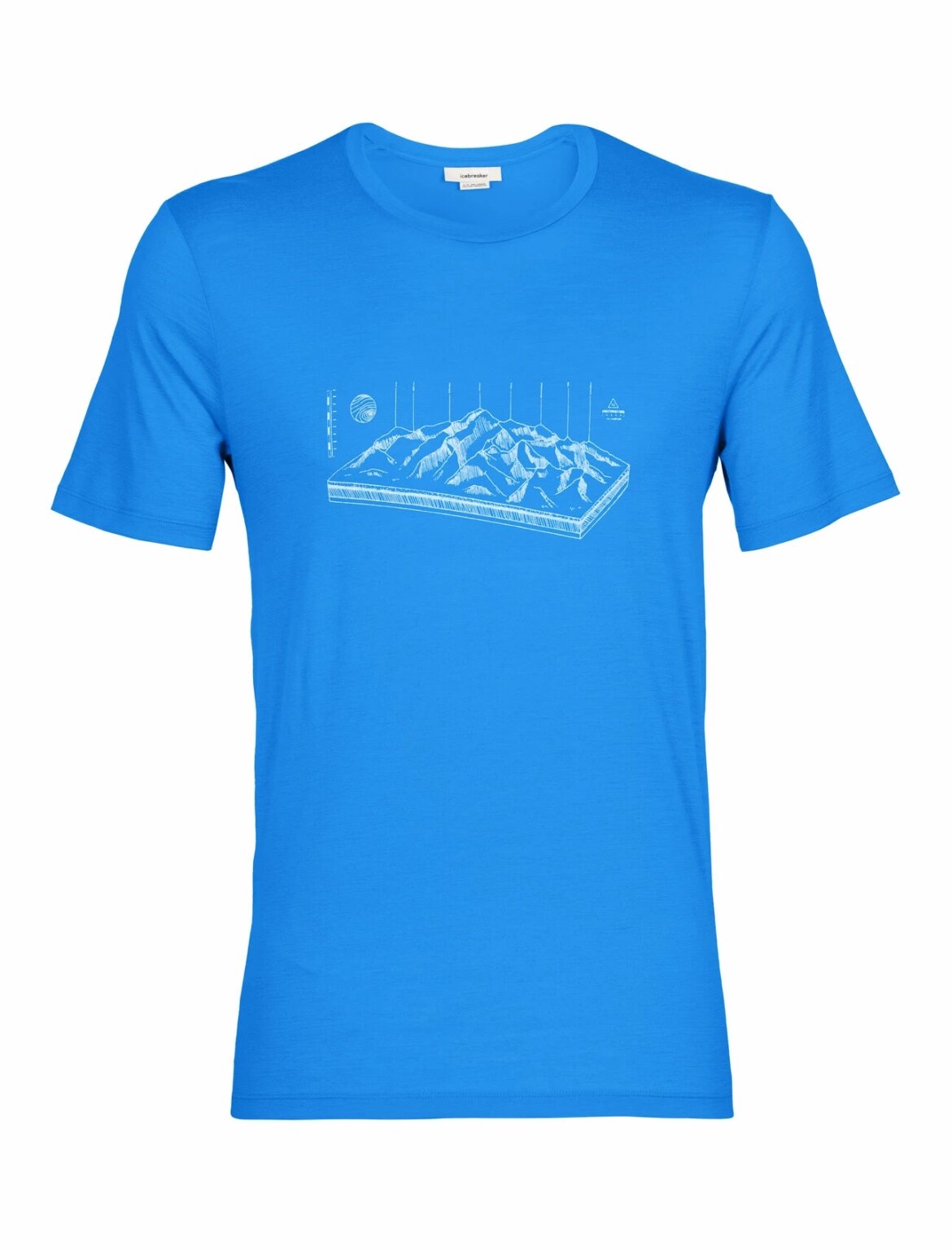 Men's T-Shirt icebreaker Tech Lite II SS Alp Lazurite