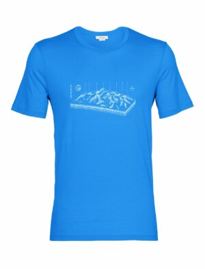 Men's T-Shirt icebreaker Tech Lite II SS Alp Lazurite
