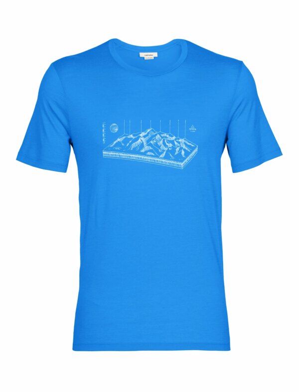 Men's T-Shirt icebreaker Tech Lite II SS Alp Lazurite