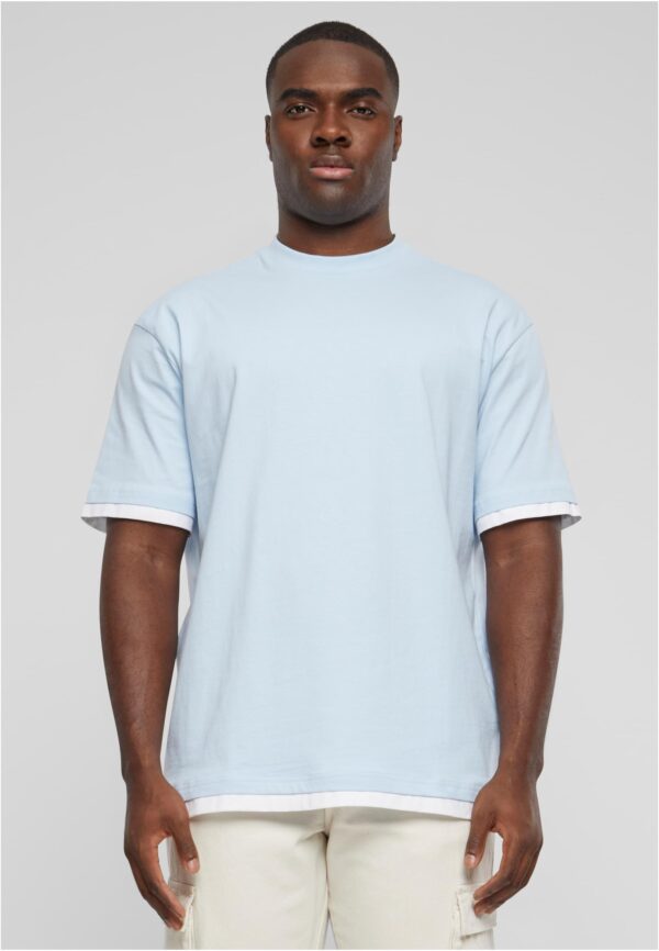 Men's T-shirt DEF Visible Layer - light blue/white