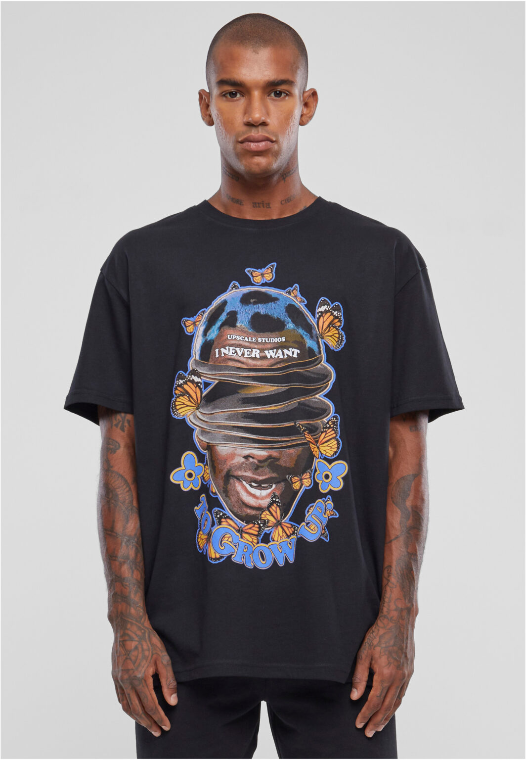 Men's T-shirt Grow Up Oversize Black