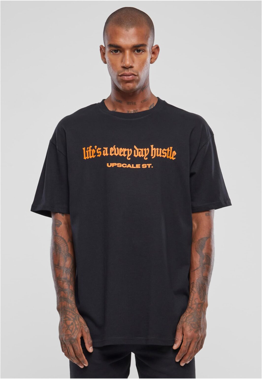 Men's T-shirt Hustle Oversize black