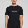Men's T-shirt Hustle Wording EMB Tee black
