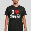 Men's T-shirt I Love Coca Cola black