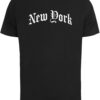 Men's T-shirt New York Wording - black