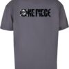 Men's T-shirt One Piece Jolly Roger Logo Oversize dark gray