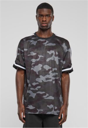 Men's T-shirt Oversized Mesh AOP - dark camouflage