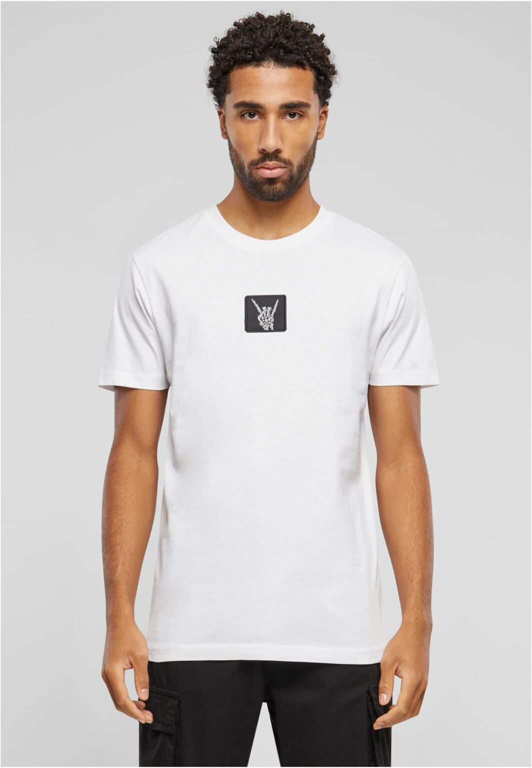 Men's T-shirt Skelett Patch white