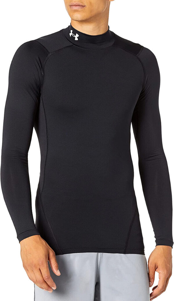 Men's T-shirt Under Armour HeatGear Armour Comp Mock LS Black L