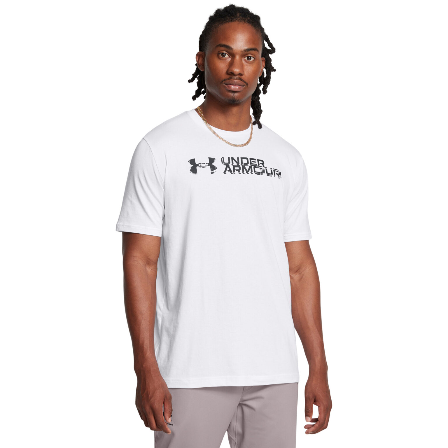 Men's T-shirt Under Armour M SLICED WORDMARK 60/40S SS