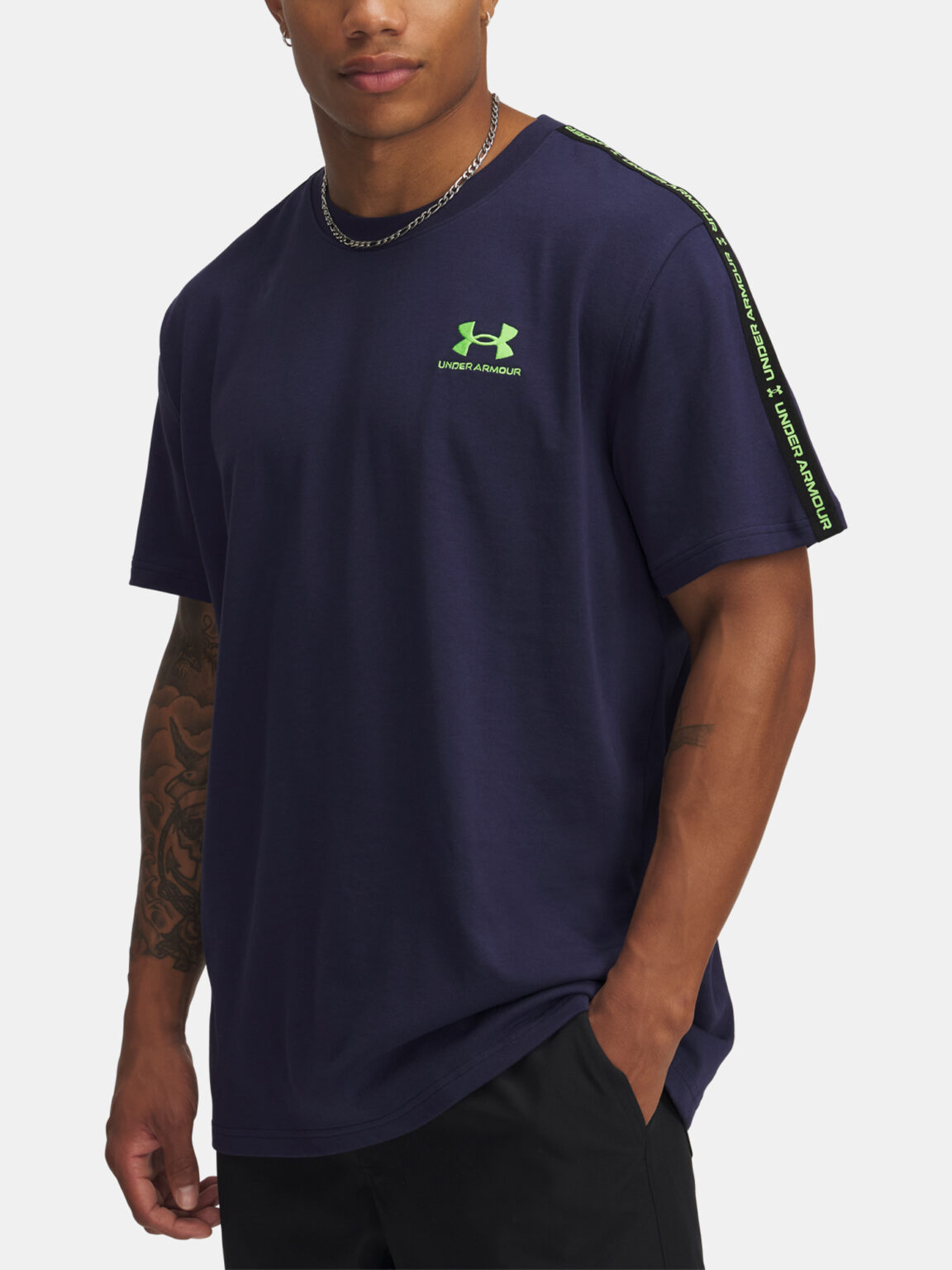 Men's T-shirt Under Armour UA Icon HWT Tee Taping - Men's
