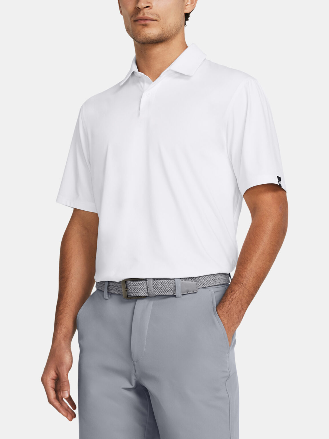 Men's T-shirt Under Armour UA T2G Polo LB-WHT - Men
