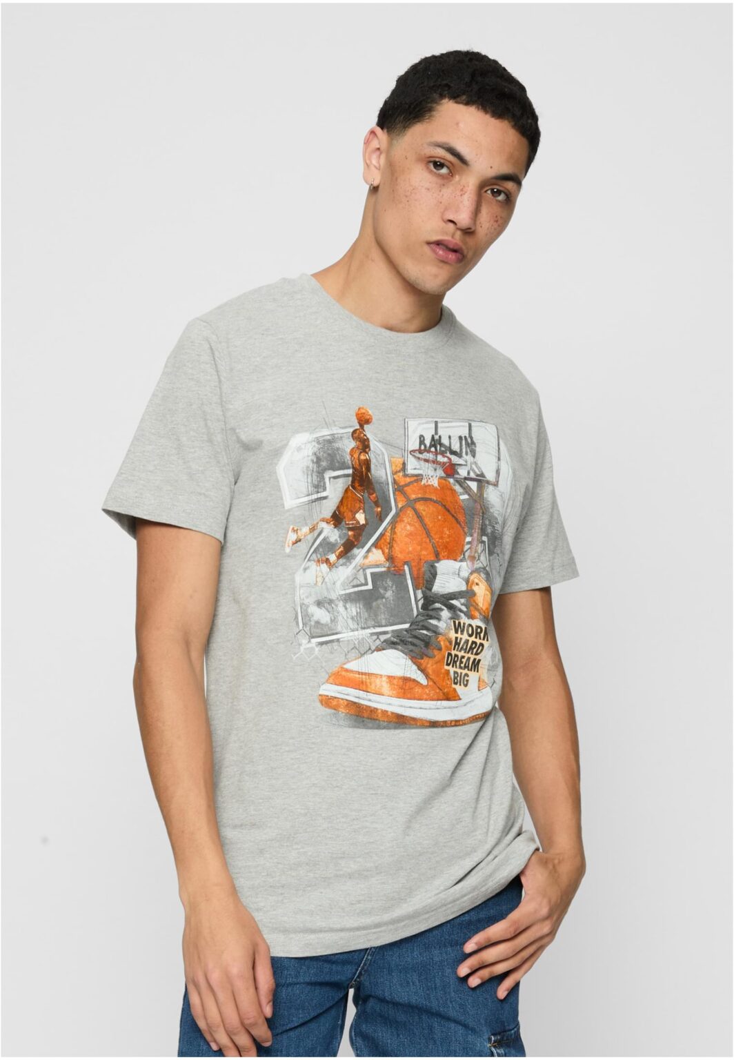 Men's T-shirt Vintage Ballin - gray