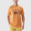 Men's T-shirt with 4F print - orange