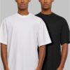 Men's T-shirts Tall 2-Pack white+black