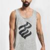 Men's Tank Top Basic Grey Melange/Black