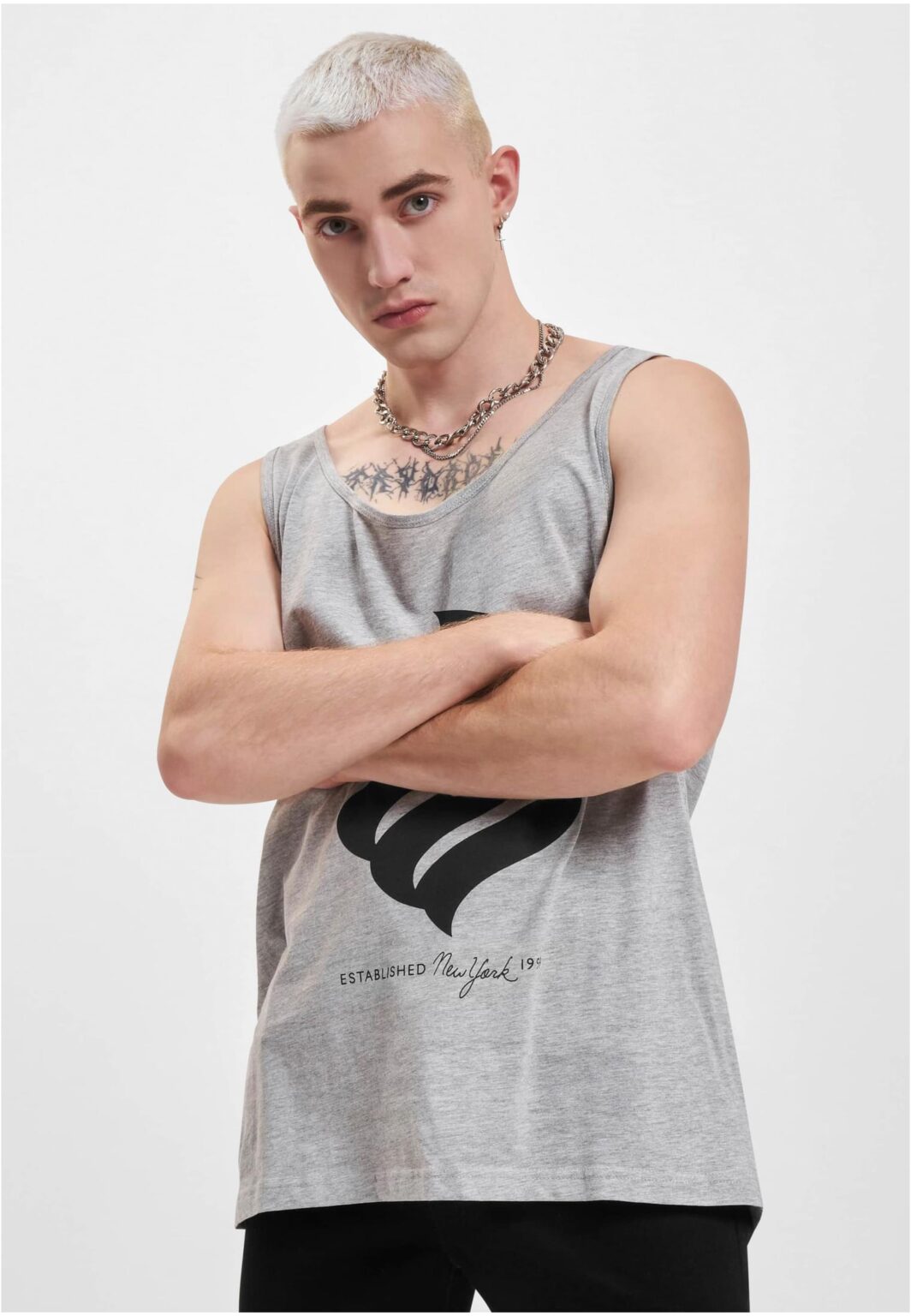 Men's Tank Top Basic New York Grey/Black