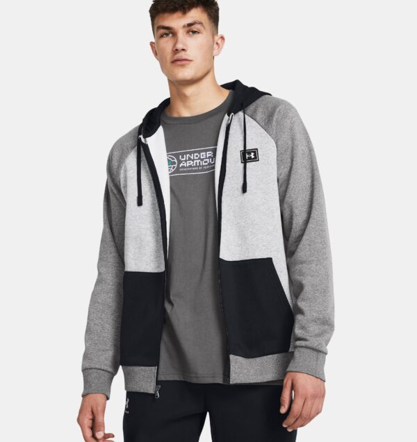 Men's Under Armour Rival Flc FZ Colorblock Sweatshirt