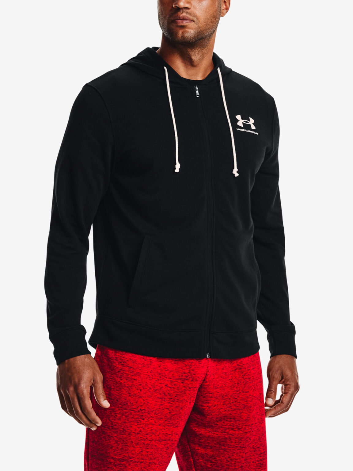 Men's Under Armour Rival Terry LC FZ-BLK XXL Sweatshirt