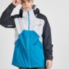 Men's White-Blue Columbia Rain Scape™ Jacket - Men