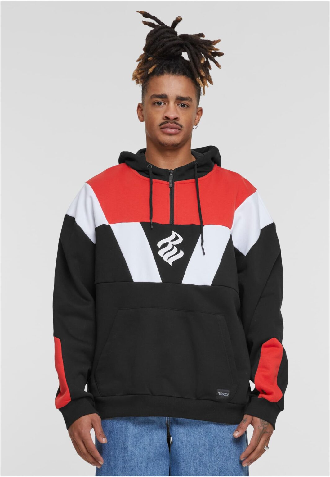 Men's Woodpoint Hoody black/red/white sweatshirt