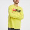 Men's Yellow Long Sleeve T-Shirt Diesel - Men's