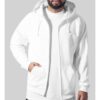 Men's Zip Hoody - White