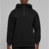 Men's Zipped High Neck Sweatshirt Black