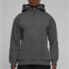 Men's Zipped High Neck Sweatshirt Grey