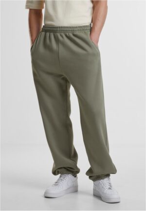 Men's basic sweatpants Fluffy light olive