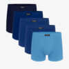 Men's boxer shorts ATLANTIC 5Pack - shades of blue