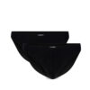 Men's briefs made of Pima cotton ATLANTIC Mini 2Pack - black