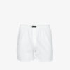Men's classic boxers with buttons ATLANTIC - white