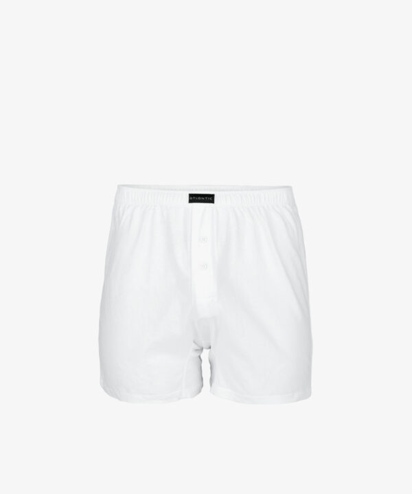 Men's classic boxers with buttons ATLANTIC - white