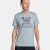 Men's cotton T-shirt Kilpi SKULLY-M Light gray