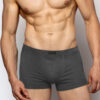 Men's fitted boxers ATLANTIC - dark gray