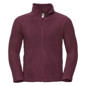 Men's fleece with long zipper 100% polyester